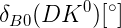 \,\delta_{B0}(DK^{0}) [^{\circ}]