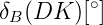 \,\delta_{B}(DK) [^{\circ}]