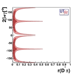 Distribution of r(D*π) vs 2β+γ
