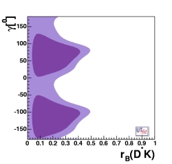 distribution of r(D*K) vs gamma 
                                    from all the methods