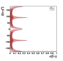 Distribution of r(D*π) vs 2β+γ