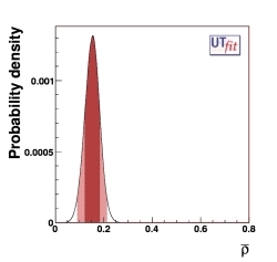 ρ bar p.d.f. from UUT