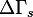 \Delta\Gamma_s
