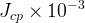\,J_{cp}\times 10^{-3}